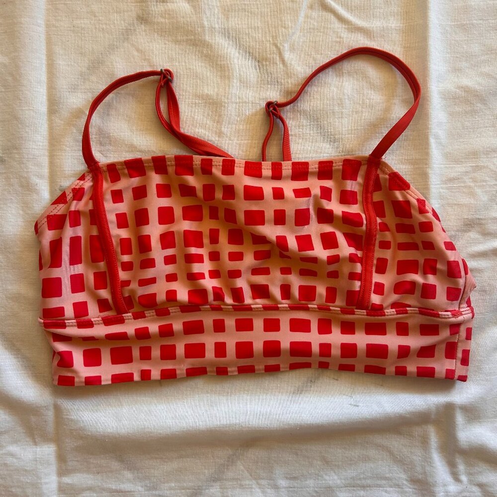 Nani Swimwear Red Square Print Tankini Top